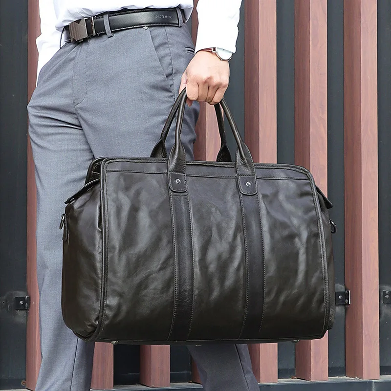 Newsbirds Large Capacity Leather Travel Bag Soft Cowskin Men Women Travel Duffle Bags Weekender Bag Cow Leather Travel Handbags
Newsbirds Large Capacity Leather Travel Bag Soft Cowskin Men Women Travel Duffle Bags Weekender Bag Cow Leather Travel Handbags