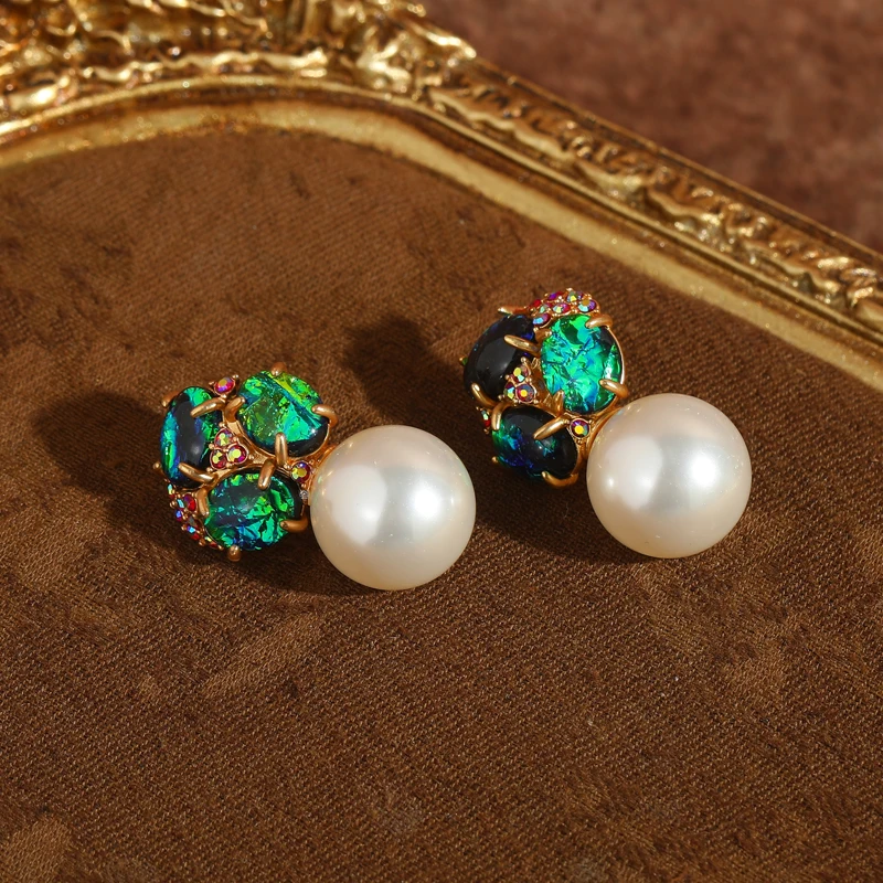Vintage Opal Earrings Pearl Drop For Women Green Leaves White Bridal Wedding Designer 2026 New Trend Luxury Jewelry Gift
Vintage Opal Earrings Pearl Drop For Women Green Leaves White Bridal Wedding Designer 2026 New Trend Luxury Jewelry Gift
