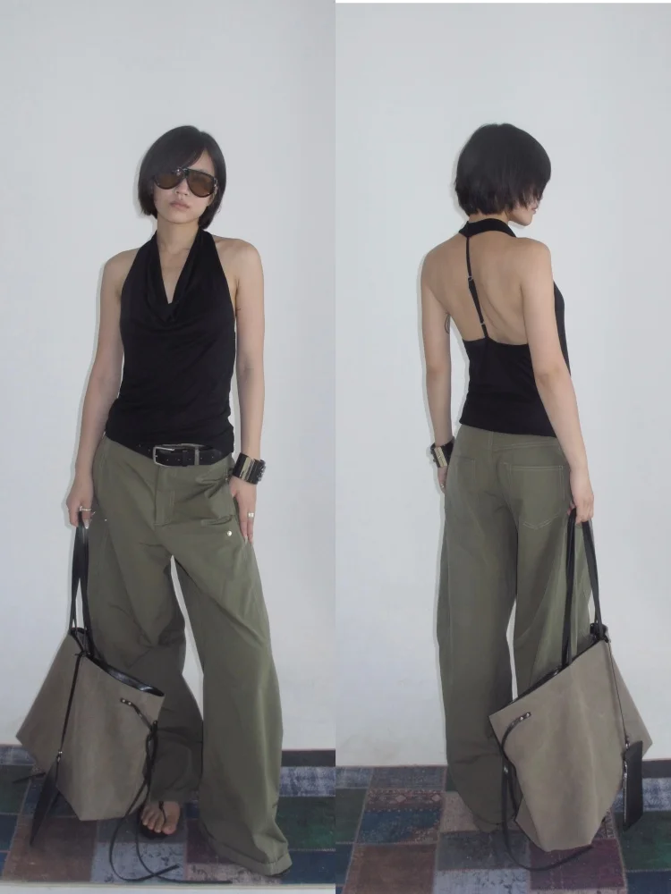 T Rba Tank Top Women's Pure Color Versatile Spicy Girl Knitted irt Commute Sle Slim Fit Regular Length Summer 2025
T Rba Tank Top Women's Pure Color Versatile Spicy Girl Knitted irt Commute Sle Slim Fit Regular Length Summer 2025