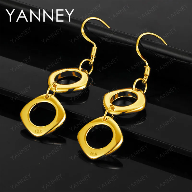 Fashion 925 sterling silver 18K gold exquisite simple 2 square earrings women's jewelry gift accessories engagement jewelry
Fashion 925 sterling silver 18K gold exquisite simple 2 square earrings women's jewelry gift accessories engagement jewelry