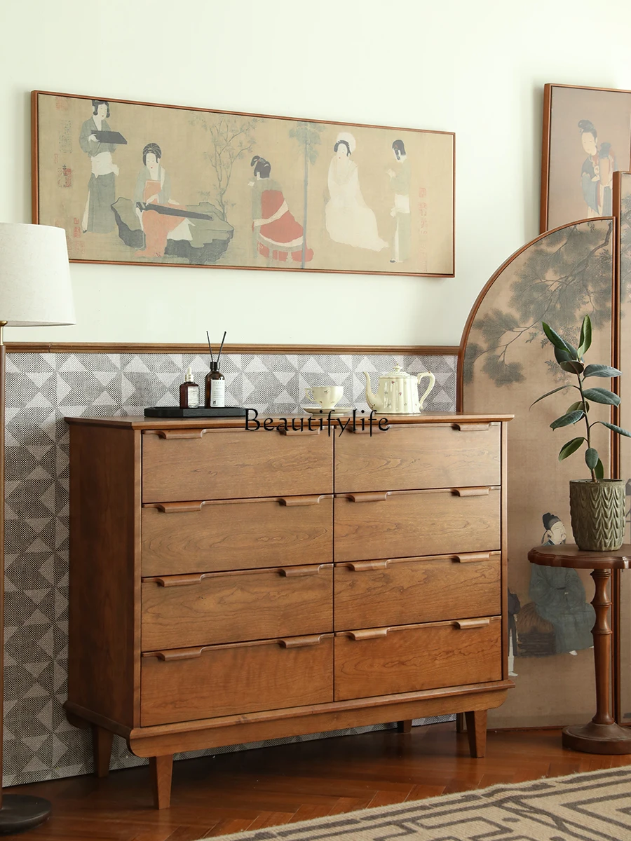 Retro National Style Solid Wood Storage Cabinet Combination Drawer Simple Mid-Ancient Storage Cabinet
Retro National Style Solid Wood Storage Cabinet Combination Drawer Simple Mid-Ancient Storage Cabinet