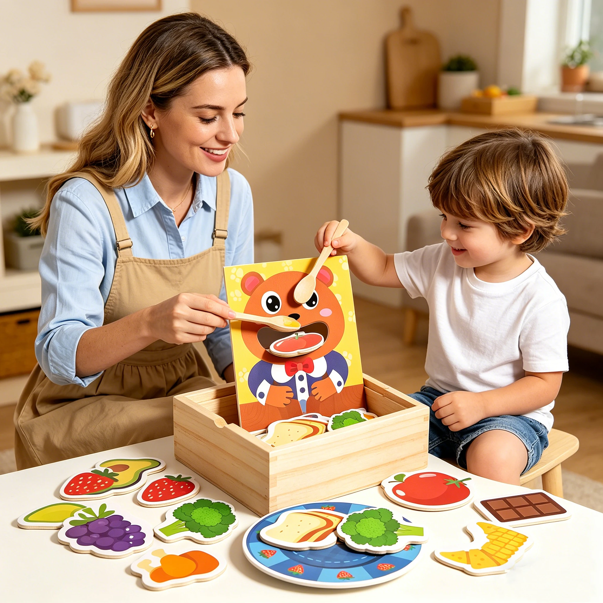 Wooden Bear Feeding Pretend Play Set – Fine Motor Skill Practice Game
Wooden Bear Feeding Pretend Play Set – Fine Motor Skill Practice Game