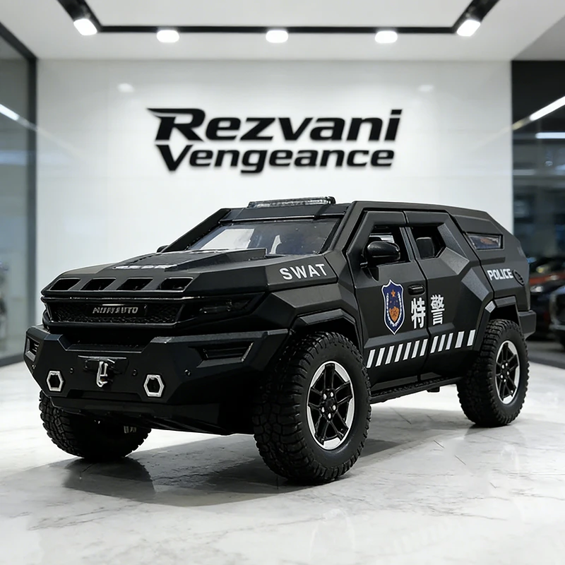 1:24 Rezvani Vengeance Armored Vehicle Alloy Die Cast Toy Car Model Sound and Light Children's Toy Collectibles Birthday gift
1:24 Rezvani Vengeance Armored Vehicle Alloy Die Cast Toy Car Model Sound and Light Children's Toy Collectibles Birthday gift