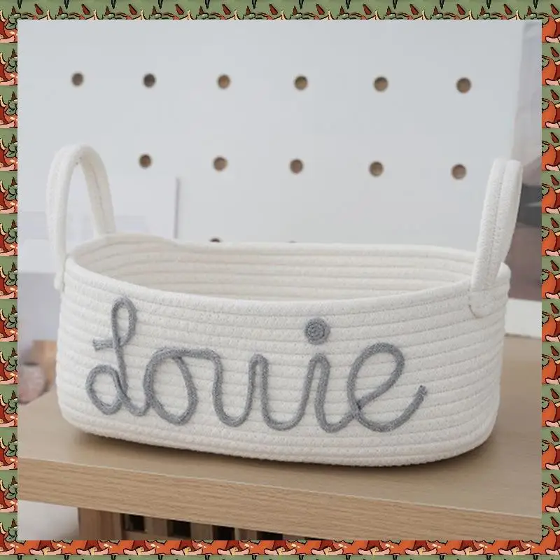 ABLQ Rope Storage Basket With Handles For Household Sundries, Desktop Clothing And Toys
ABLQ Rope Storage Basket With Handles For Household Sundries, Desktop Clothing And Toys