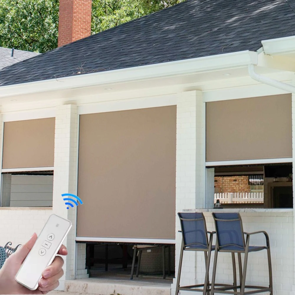 Patio Sunshade Pavilion External Automatic Motorized Pergola Gazebo Ziptrack Shades Outdoor Roller Blinds
Patio Sunshade Pavilion External Automatic Motorized Pergola Gazebo Ziptrack Shades Outdoor Roller Blinds