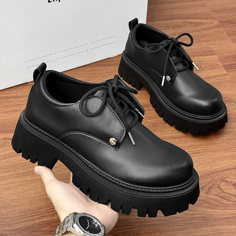 High-top Platform Loafers, 2025 Autumn New Style Low-top Wide-brimmed Shoes, Men's Casual Derby Shoes
High-top Platform Loafers, 2025 Autumn New Style Low-top Wide-brimmed Shoes, Men's Casual Derby Shoes