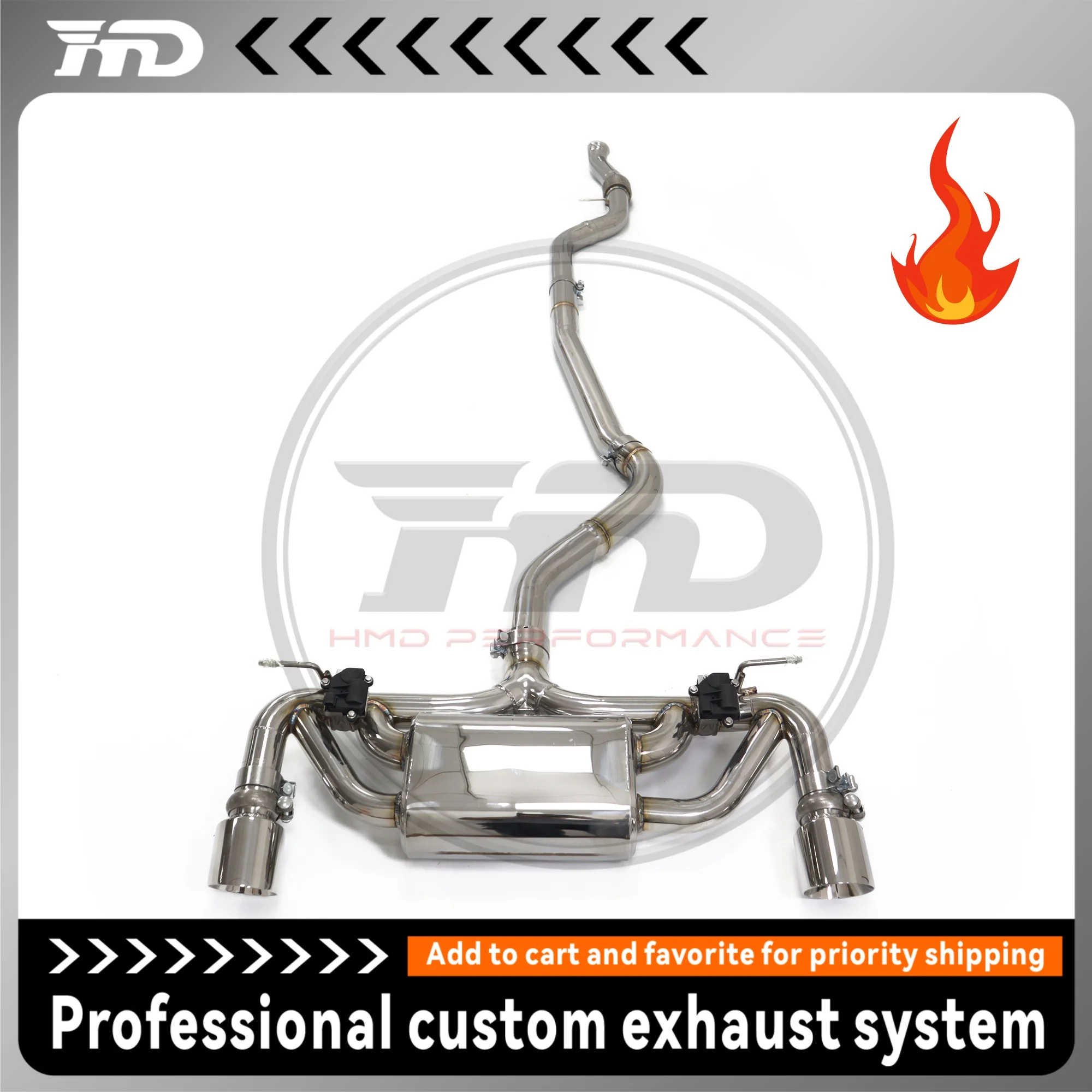 Exhaust System High Flow Performance Catback For BMW M135I F20 N55 3.0T Stainless Steel Auto Parts Electronic Valves HMD
Exhaust System High Flow Performance Catback For BMW M135I F20 N55 3.0T Stainless Steel Auto Parts Electronic Valves HMD