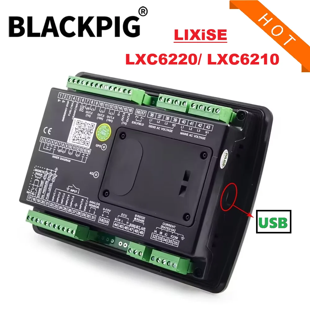 LIXiSE LXC6220 LXC6210 Generator Controller Panel AMF Auto Start Control Module With USB Interface Circuit Board Genset Parts
LIXiSE LXC6220 LXC6210 Generator Controller Panel AMF Auto Start Control Module With USB Interface Circuit Board Genset Parts