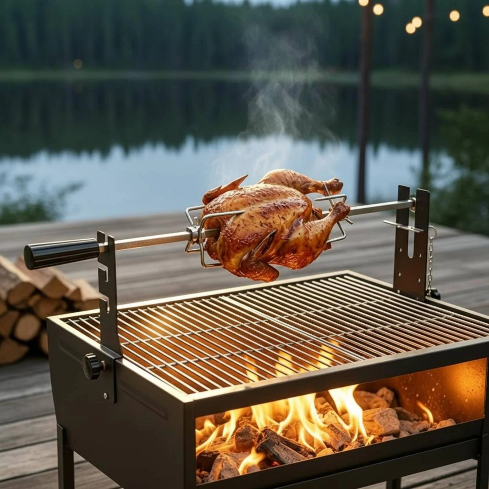 Electric Barbecue Spit Black Drive Unit Housing Stainless Steel Rotisserie Rod Rotating Spit Rod Even Roasting Rotating Meat
Electric Barbecue Spit Black Drive Unit Housing Stainless Steel Rotisserie Rod Rotating Spit Rod Even Roasting Rotating Meat