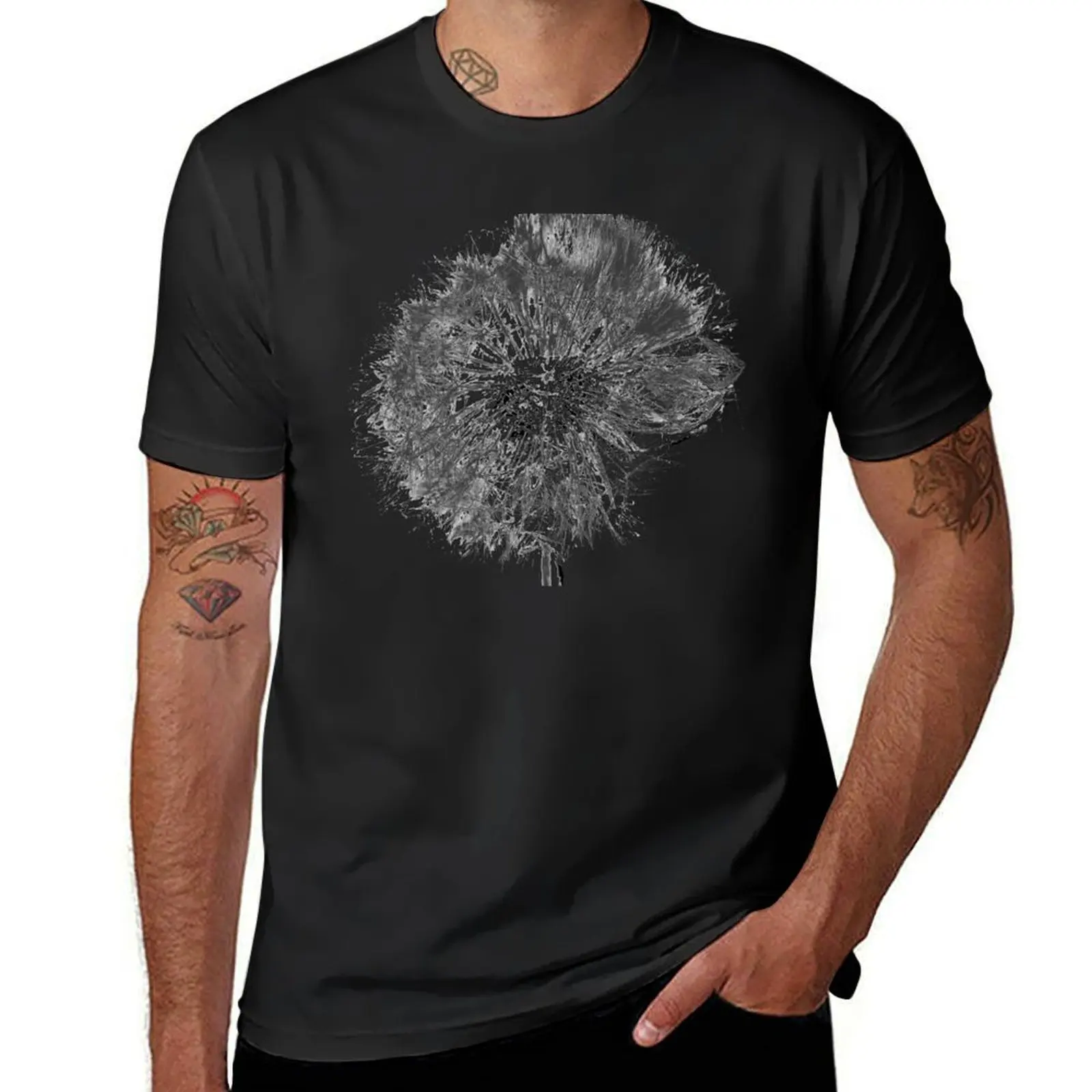 A dandelion in black and white. T-Shirt customs shirts graphic tees Men's t shirts
A dandelion in black and white. T-Shirt customs shirts graphic tees Men's t shirts