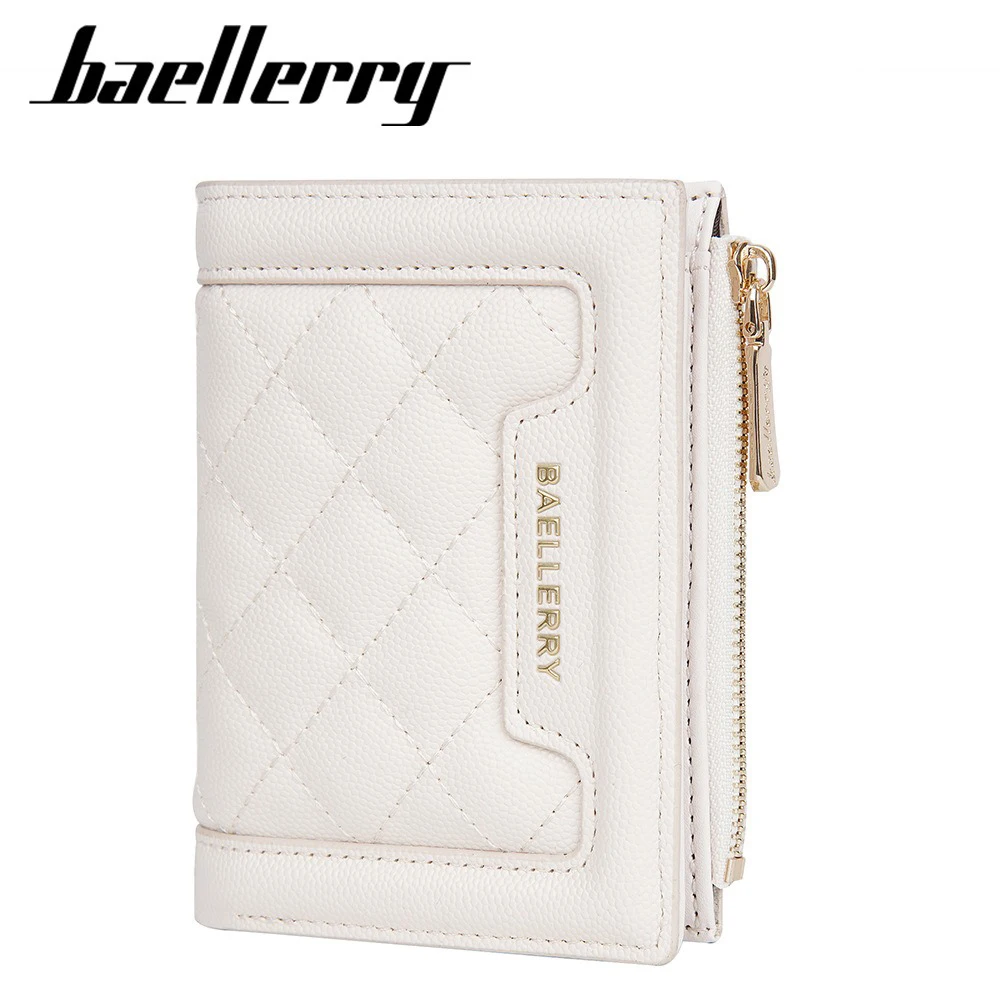 Short Wallet for Women Baellerry Quilted Card Case Snap Closure Zipper Coin Pocket Small RFID Blocking Purse Gift for Her
Short Wallet for Women Baellerry Quilted Card Case Snap Closure Zipper Coin Pocket Small RFID Blocking Purse Gift for Her