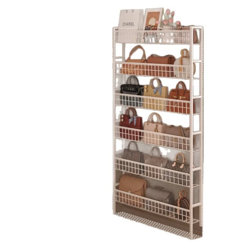 One-piece multi-layer ultra-thin crevice display rack for bags
One-piece multi-layer ultra-thin crevice display rack for bags