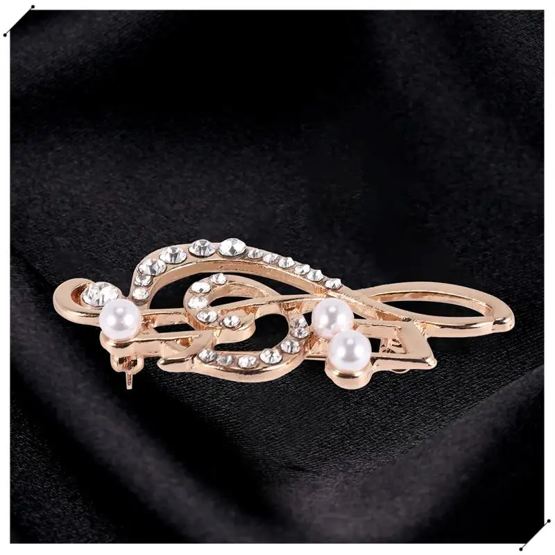Elegant Music Note Brooch For Women Girl Dress Accessories Gold Crystal Brooch Rhinestone Pins 5.6Cmx3cm
Elegant Music Note Brooch For Women Girl Dress Accessories Gold Crystal Brooch Rhinestone Pins 5.6Cmx3cm