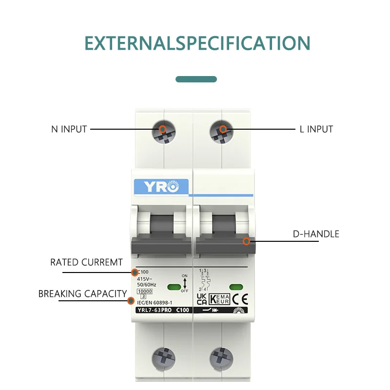 Сертифицированный CE KEMA небольшой выключатель переменного тока YRL7-63, бытовая защита от короткого замыкания, воздушный переключатель, горячая распродажа
Сертифицированный CE KEMA небольшой выключатель переменного тока YRL7-63, бытовая защита от короткого замыкания, воздушный переключатель, горячая распродажа