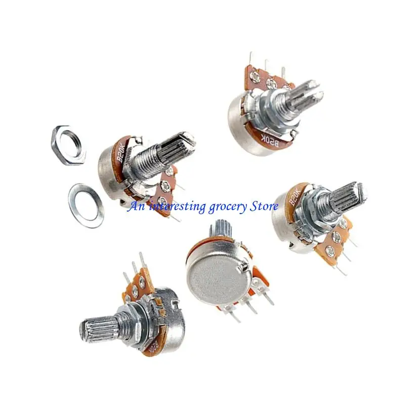 652D 5Pcs Guitar Potentiometers Electric Guitars Control Pot Guitar Accessories
652D 5Pcs Guitar Potentiometers Electric Guitars Control Pot Guitar Accessories
