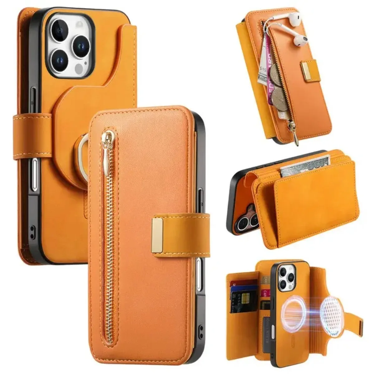 Phone Case for IPhone 17 17E 16E 16 15 14 13 12 11 Pro Max Xs Xr 8 Plus 2In1 Detachable Leather Zipper Wallet Card Holder Cover
Phone Case for IPhone 17 17E 16E 16 15 14 13 12 11 Pro Max Xs Xr 8 Plus 2In1 Detachable Leather Zipper Wallet Card Holder Cover