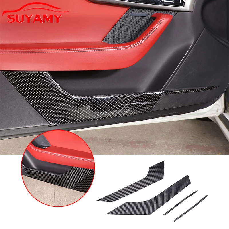 Soft Carbon Fiber Car Inner Door Anti-Kick Panel Trim Stickers For Jaguar F-TYPE 2013-2022 Auto Interior Accessories
Soft Carbon Fiber Car Inner Door Anti-Kick Panel Trim Stickers For Jaguar F-TYPE 2013-2022 Auto Interior Accessories