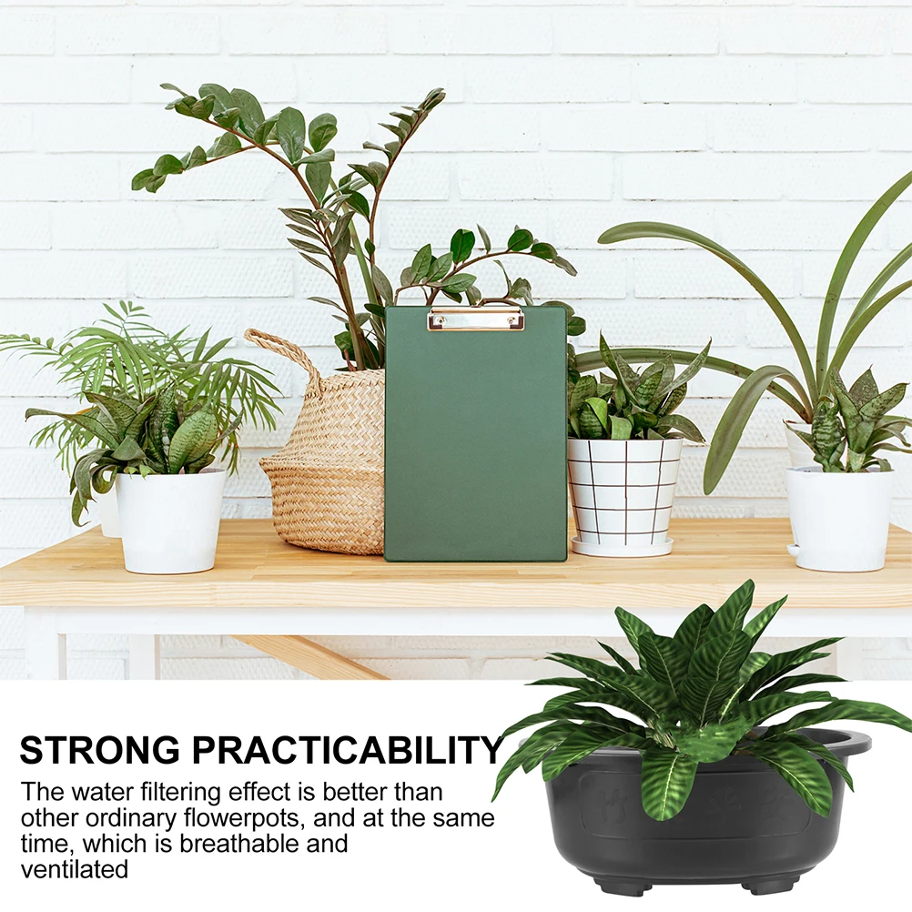 2pcs Large Flower Pot Oval Planters for Garden Decor Black Bonsai Planter Plastic Pot Drainage Holes Plants
2pcs Large Flower Pot Oval Planters for Garden Decor Black Bonsai Planter Plastic Pot Drainage Holes Plants