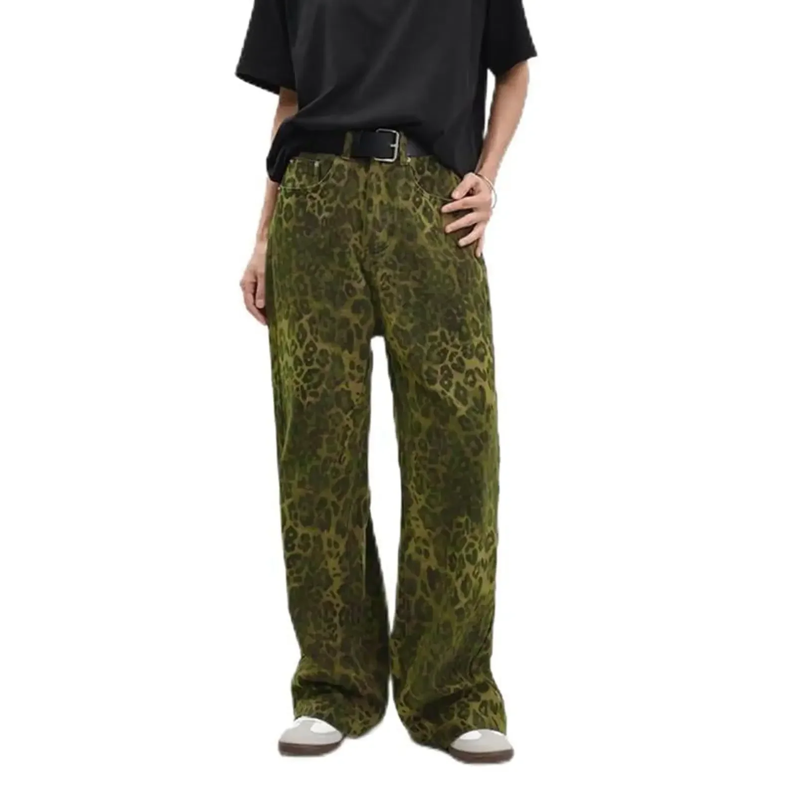 Women Mom Jeans Wide Leg Denim Pants Washed Leopard Jean Zipper Fly Pockets Loose High Waist Vintage Streetwear Y2k Punk
Women Mom Jeans Wide Leg Denim Pants Washed Leopard Jean Zipper Fly Pockets Loose High Waist Vintage Streetwear Y2k Punk