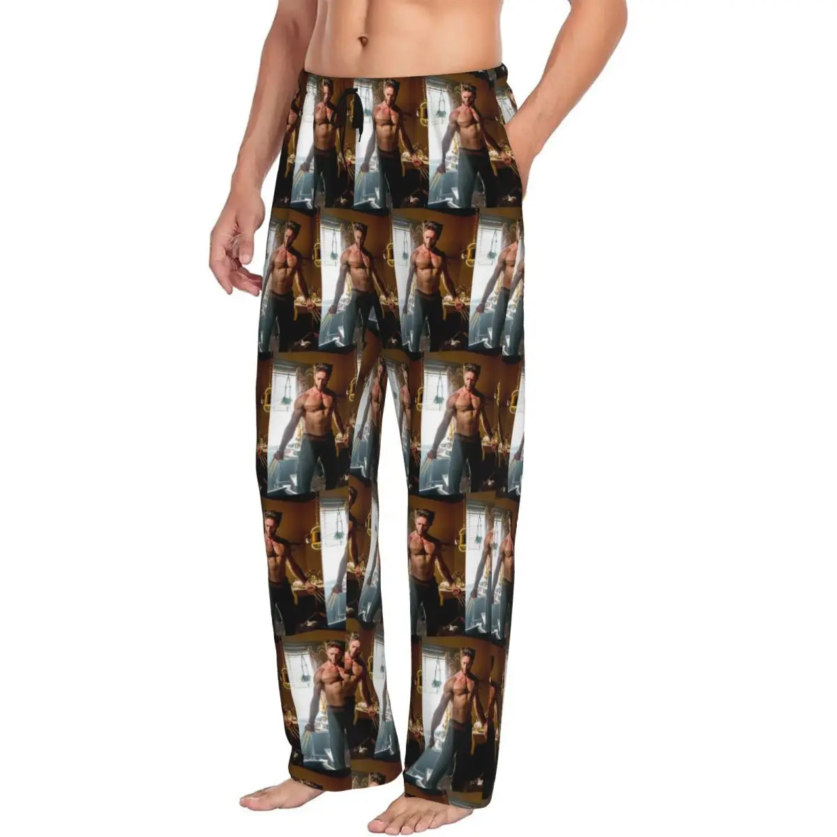 Custom Hugh Jackman Men Pajama Pants Lounge Sleep Sleepwear Bottoms with Pockets
Custom Hugh Jackman Men Pajama Pants Lounge Sleep Sleepwear Bottoms with Pockets