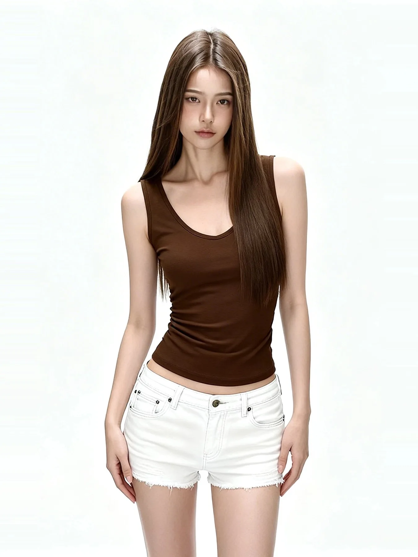95 Cotton Sports Tank Top Women's Slim Fit Sleeveless Vest New Style Large Size Inner Wear Outer Wear Base Layer Tank Top
95 Cotton Sports Tank Top Women's Slim Fit Sleeveless Vest New Style Large Size Inner Wear Outer Wear Base Layer Tank Top