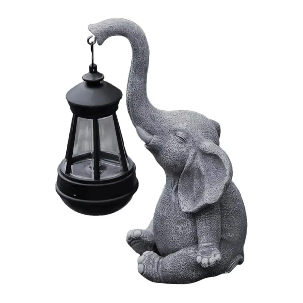 Animal Ornaments Elephant Solar Lights Crafts Resin Solar Elephant Figurine Sculptures Art Yard Decortion
Animal Ornaments Elephant Solar Lights Crafts Resin Solar Elephant Figurine Sculptures Art Yard Decortion