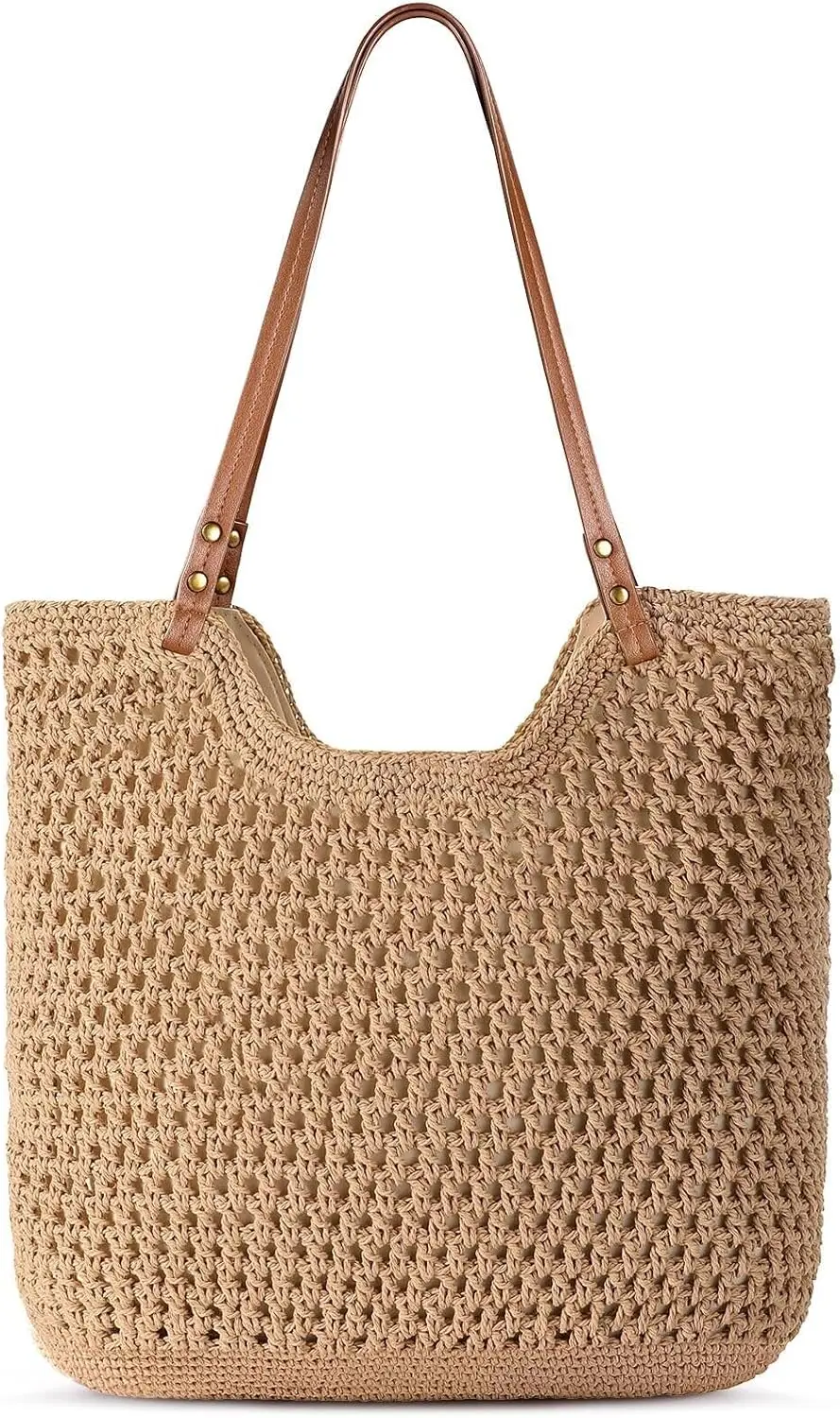 Crochet Beach Bags for Women, Summer Beach Tote Bag, Soft Woven Purses Shoulder Bag for Vacation
Crochet Beach Bags for Women, Summer Beach Tote Bag, Soft Woven Purses Shoulder Bag for Vacation