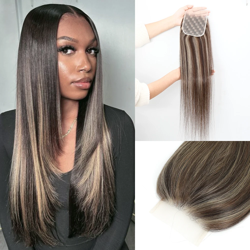 MAGICAE Lace Closure Synthetic Hair Straight 22inch 4x4 Transparent Lace Frontal Closure Ombre Black Brown
MAGICAE Lace Closure Synthetic Hair Straight 22inch 4x4 Transparent Lace Frontal Closure Ombre Black Brown