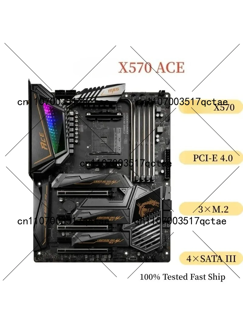 X570 ACE Motherboard 128GB Socket AM4 DDR4 ATX Mainboard 100% Tested Fast Ship
X570 ACE Motherboard 128GB Socket AM4 DDR4 ATX Mainboard 100% Tested Fast Ship