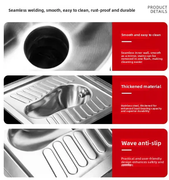 Western style squat toilet stainless steel flush squat toilet pan with cover
Western style squat toilet stainless steel flush squat toilet pan with cover