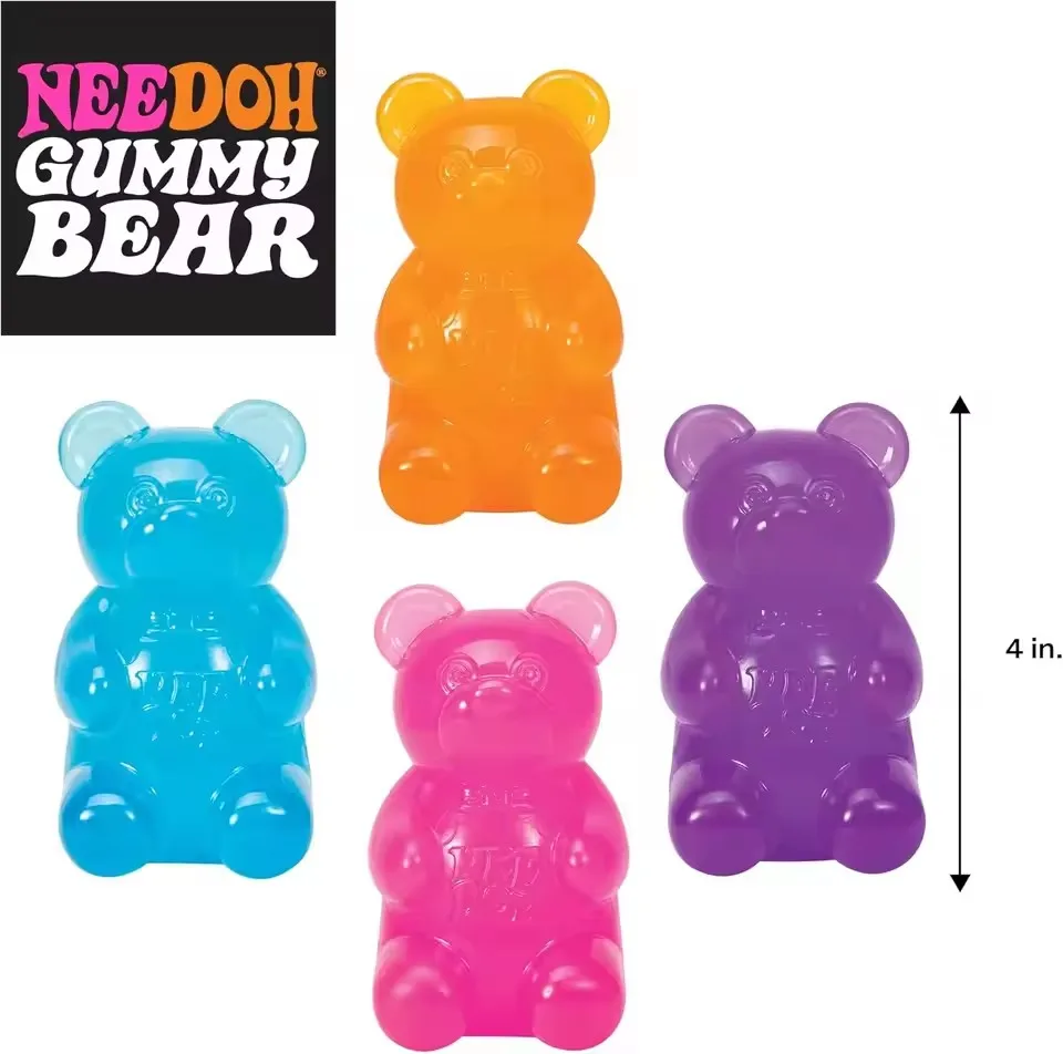 Schylling NeeDoh Cute Gummy Bear Sensory Squeeze Toy with Jelly-like Filling Slow Rebound Stress Relief Toy To Alleviate Anxiety
Schylling NeeDoh Cute Gummy Bear Sensory Squeeze Toy with Jelly-like Filling Slow Rebound Stress Relief Toy To Alleviate Anxiety