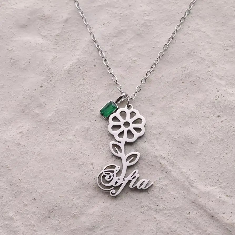 Ожерелье с подвеской в виде цветка с именем Чандлер, из нержавеющей стали для девочек и женщин, романтическое свадебное модное украшение с цветком, подарок
Ожерелье с подвеской в виде цветка с именем Чандлер, из нержавеющей стали для девочек и женщин, романтическое свадебное модное украшение с цветком, подарок