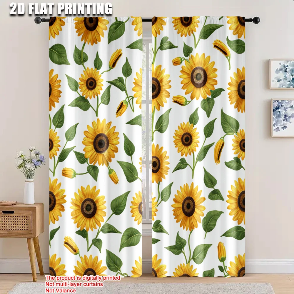 2pcs, 2D flat printing Curtains sunflower Machine Washable Polyester,Without Electricity Spring Party & Holiday Decor Suitable
2pcs, 2D flat printing Curtains sunflower Machine Washable Polyester,Without Electricity Spring Party & Holiday Decor Suitable