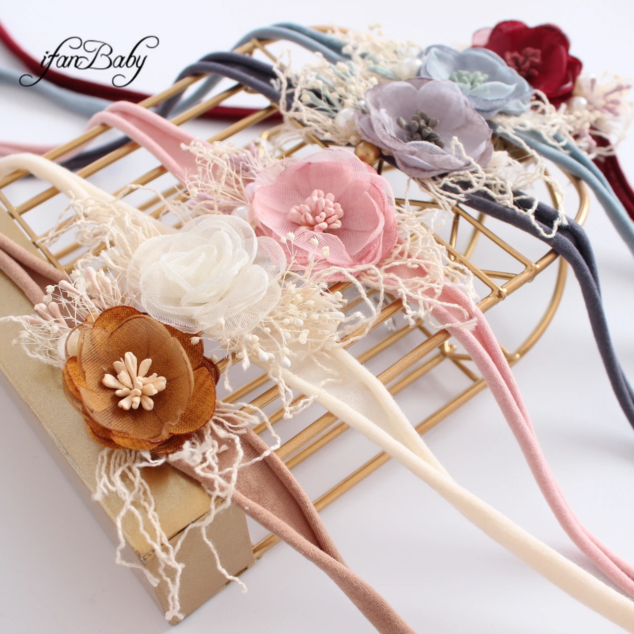 Kids Women Burned Vintage Rose Flower Headband With Pearl Nylon Stretch Headband
Kids Women Burned Vintage Rose Flower Headband With Pearl Nylon Stretch Headband