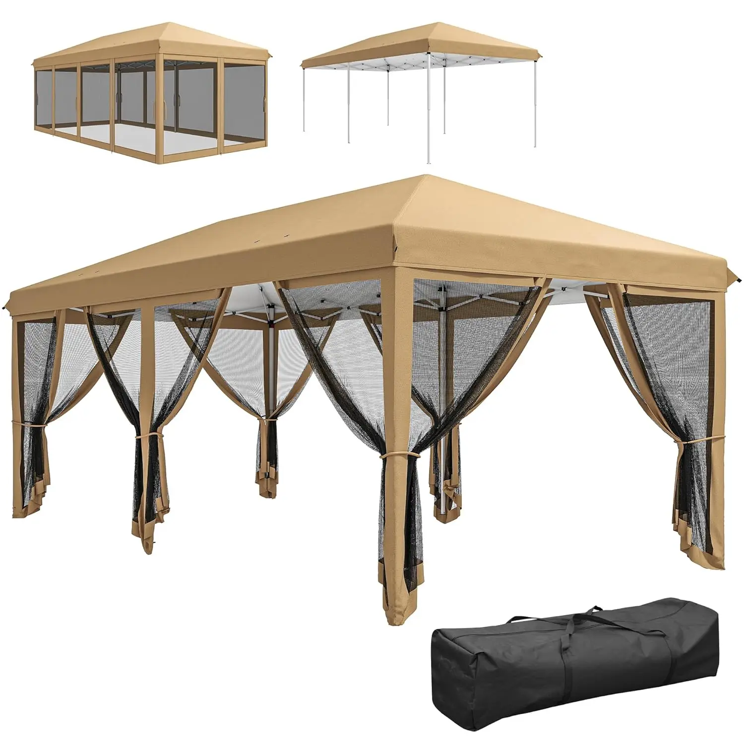 Палатка-шатер 10' x 20' с сеткой, прочная, мгновенно устанавливаемая, для защиты от солнца, большая палатка для вечеринок с сумкой для переноски, на заказ
Палатка-шатер 10' x 20' с сеткой, прочная, мгновенно устанавливаемая, для защиты от солнца, большая палатка для вечеринок с сумкой для переноски, на заказ