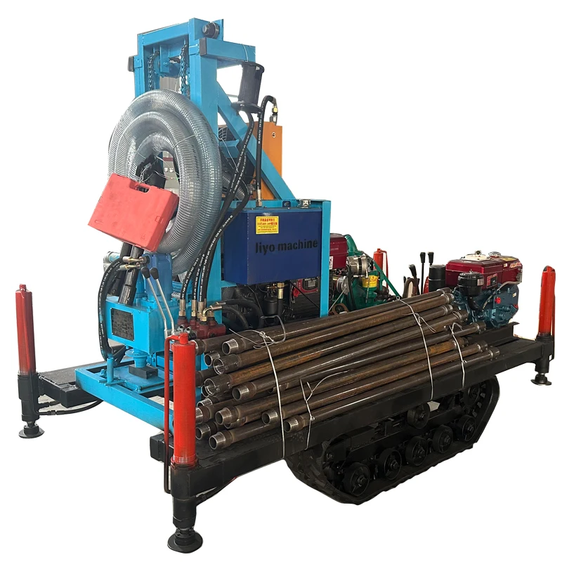 Гусеничный тип 200 м глубиной гидравлической установки для бурения водяных скважин DTH для бурения скважин
Гусеничный тип 200 м глубиной гидравлической установки для бурения водяных скважин DTH для бурения скважин