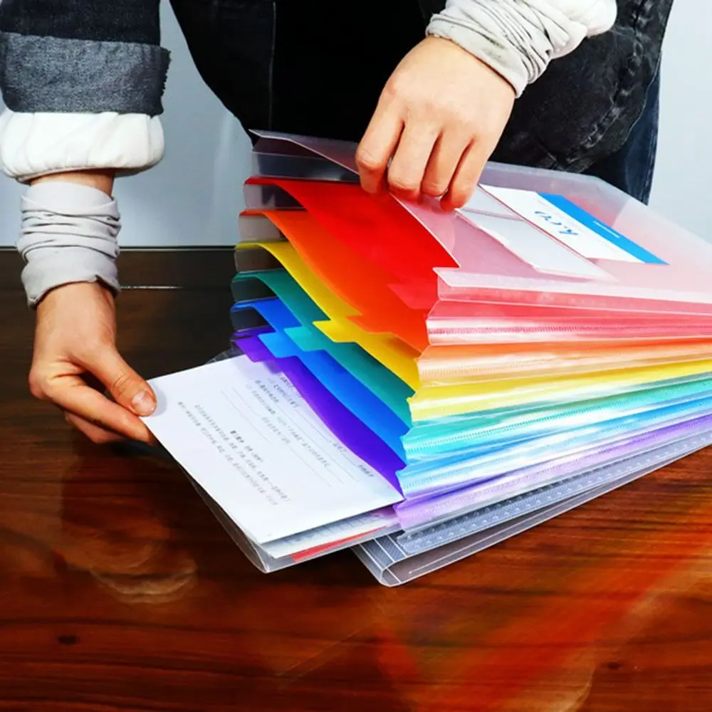 Archivador A4 File Folders Filing Clip 7/25 Pockets Document Holder Colorful Large Capacity Rainbow Expandable Folder
Archivador A4 File Folders Filing Clip 7/25 Pockets Document Holder Colorful Large Capacity Rainbow Expandable Folder