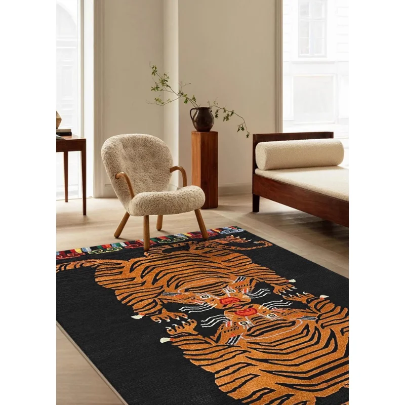 Double Tiger Pattern Living Room Carpets Vintage Luxury Bedroom Rug High-end Art Large Area Sofa Coffee Table Mat Alfombra Tapis
Double Tiger Pattern Living Room Carpets Vintage Luxury Bedroom Rug High-end Art Large Area Sofa Coffee Table Mat Alfombra Tapis