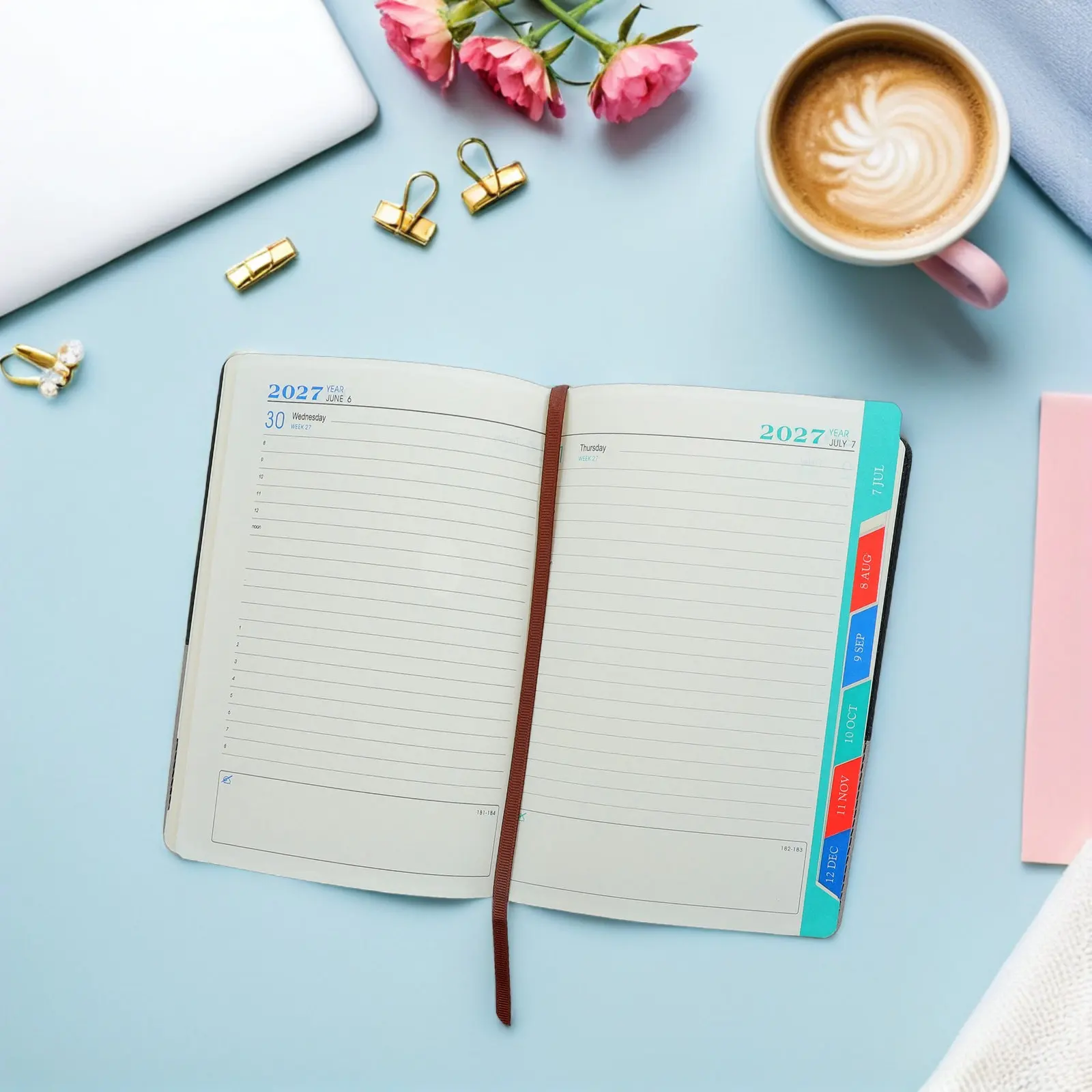 2027 Daily Planner Notebook A5 Soft Cover Student School Academic Diary Appointment Schedule Business Agenda Book Dual Tone
2027 Daily Planner Notebook A5 Soft Cover Student School Academic Diary Appointment Schedule Business Agenda Book Dual Tone