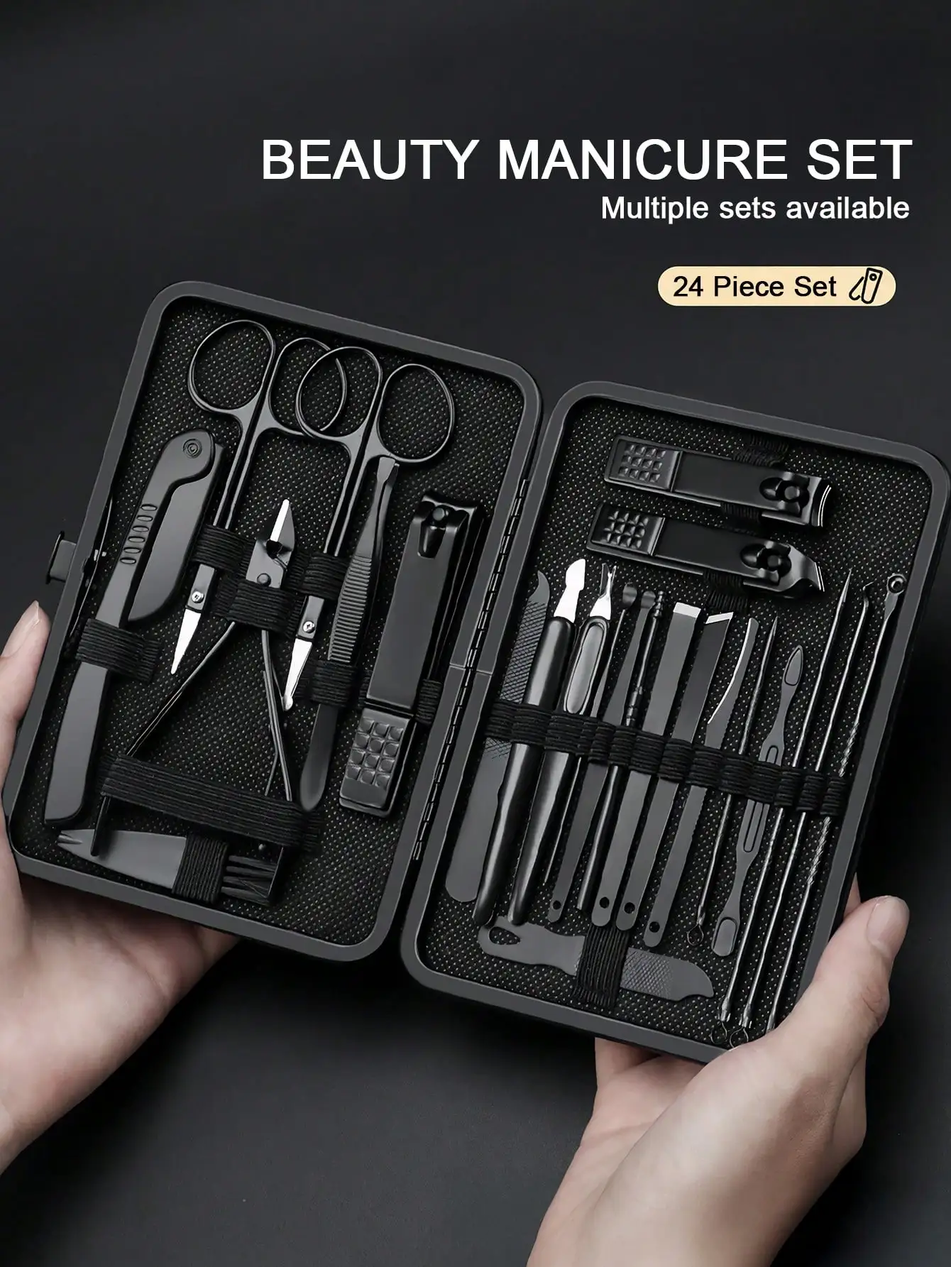 High Precision Stainless Steel Nail Care Set, Includes Nail File, Sharp Clippers & Trimmer. For Fingernails & Toenails. Comes with Portable Storage Case.
High Precision Stainless Steel Nail Care Set, Includes Nail File, Sharp Clippers & Trimmer. For Fingernails & Toenails. Comes with Portable Storage Case.