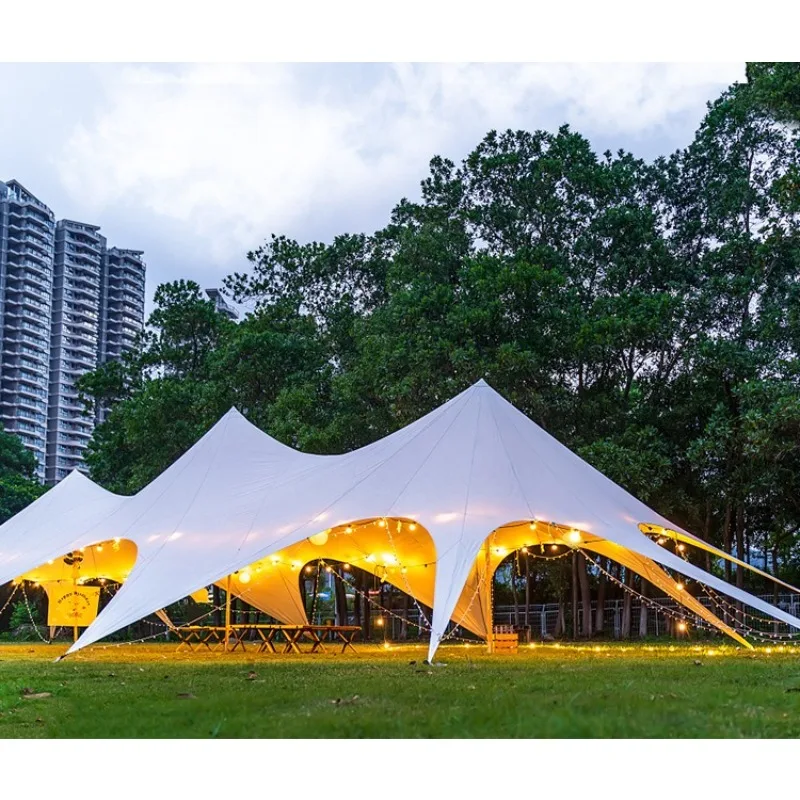 Large Camping Canopy 900D Octopus Style Single Double Triple Peak Cloud Top Awning for Camp Base
Large Camping Canopy 900D Octopus Style Single Double Triple Peak Cloud Top Awning for Camp Base