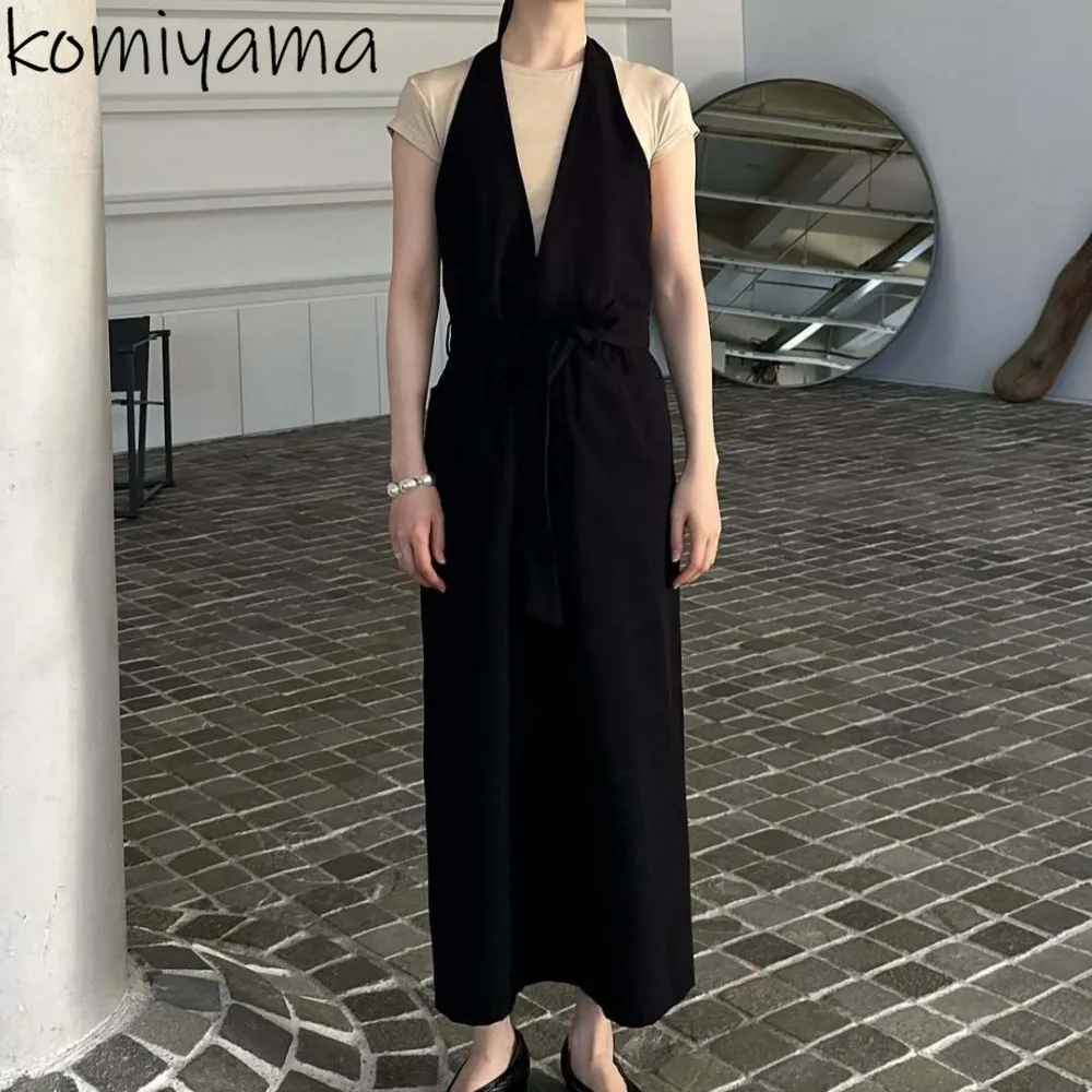 Японские платья трапециевидной формы с открытой спиной и бретелями, Vestidos, новое платье 2025, однотонное повседневное платье с разрезом, Ropa De Mujer, модное платье без рукавов
Японские платья трапециевидной формы с открытой спиной и бретелями, Vestidos, новое платье 2025, однотонное повседневное платье с разрезом, Ropa De Mujer, модное платье без рукавов