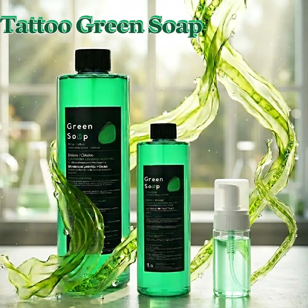 Professional Tattoo Cleansing Set - 250ml/500ml Concentrated Green Soap 200ml Foam Pump Bottle Soothing Skin Prep Tattoo Supply
Professional Tattoo Cleansing Set - 250ml/500ml Concentrated Green Soap 200ml Foam Pump Bottle Soothing Skin Prep Tattoo Supply