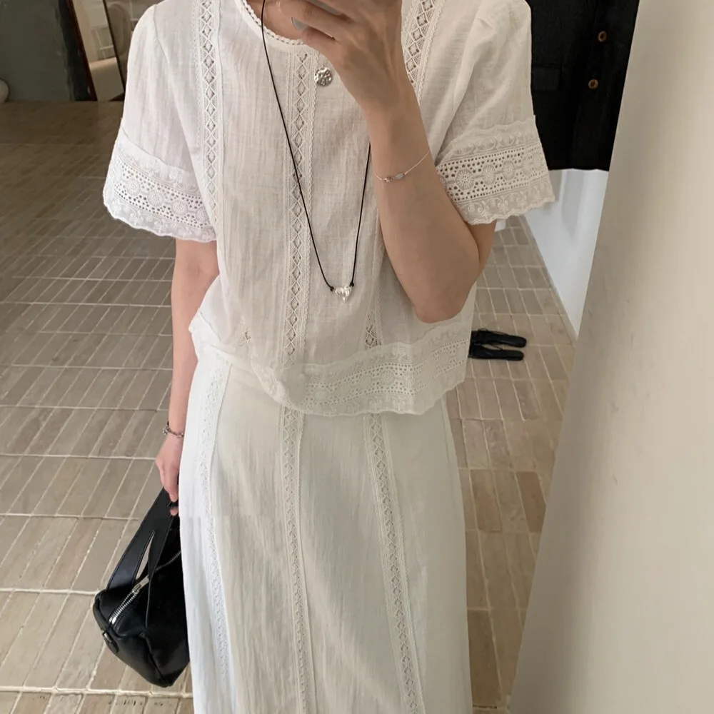Nimo Home Simple Lace Splicing Fashionable Skirt Elegant Lace Splicing Dress Cotton Winter Collection Women's Set
Nimo Home Simple Lace Splicing Fashionable Skirt Elegant Lace Splicing Dress Cotton Winter Collection Women's Set