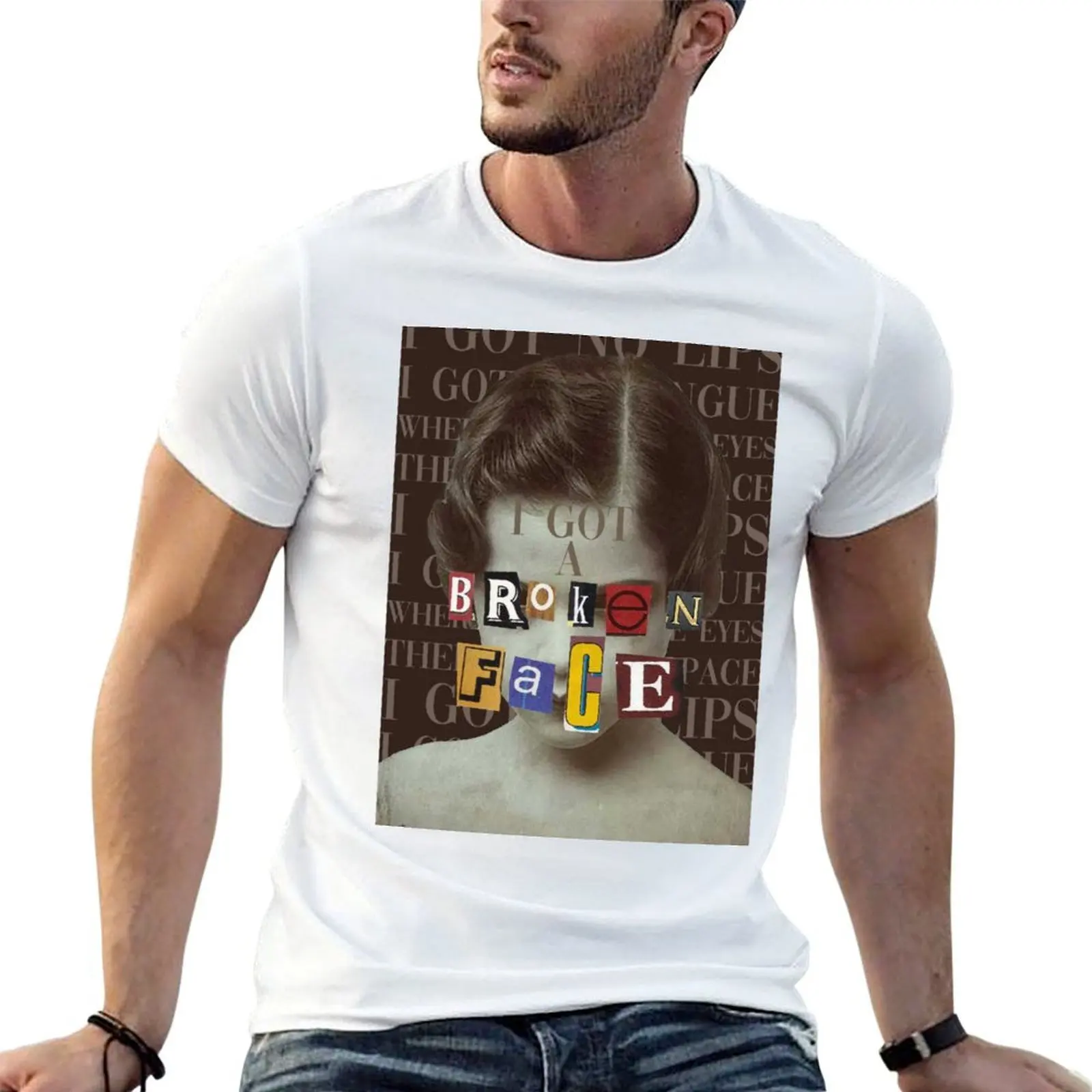 Broken Face T-Shirt t shirt personalised t shirts cotton 100% T-Shirt 
Broken Face T-Shirt t shirt personalised t shirts cotton 100% T-Shirt