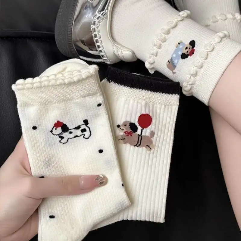 Cute Little Dog White Socks Women's College Style Mid-Calf Tassel Design Fashionable Autumn Sports Socks Fly Blue Valley
Cute Little Dog White Socks Women's College Style Mid-Calf Tassel Design Fashionable Autumn Sports Socks Fly Blue Valley