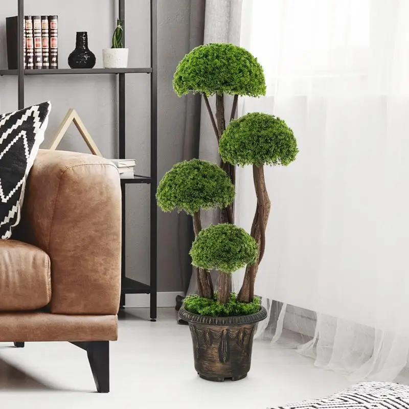 3 Feet Decorative Artificial Cedar Topiary Tree with Rattan Trunk
3 Feet Decorative Artificial Cedar Topiary Tree with Rattan Trunk