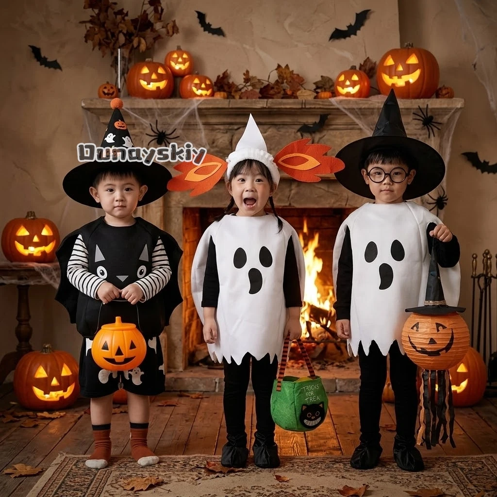 Halloween New Cosplay Costumes for Kids Girls Boys Ghost Parody Stage Personalized Printed Performance Costumes Pumpkin
Halloween New Cosplay Costumes for Kids Girls Boys Ghost Parody Stage Personalized Printed Performance Costumes Pumpkin