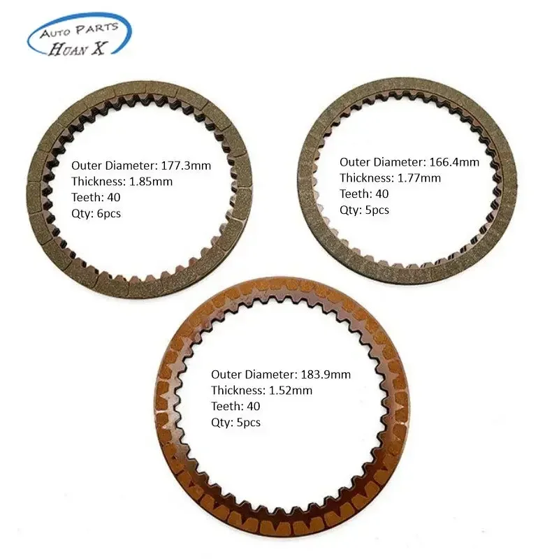 16pcs/set U760E Auto Transmission Gearbox Clutch Friction Plate Kit for Toyota Lexus 6-Speed 09-12 2.5L 2.7L Car Accessories
16pcs/set U760E Auto Transmission Gearbox Clutch Friction Plate Kit for Toyota Lexus 6-Speed 09-12 2.5L 2.7L Car Accessories