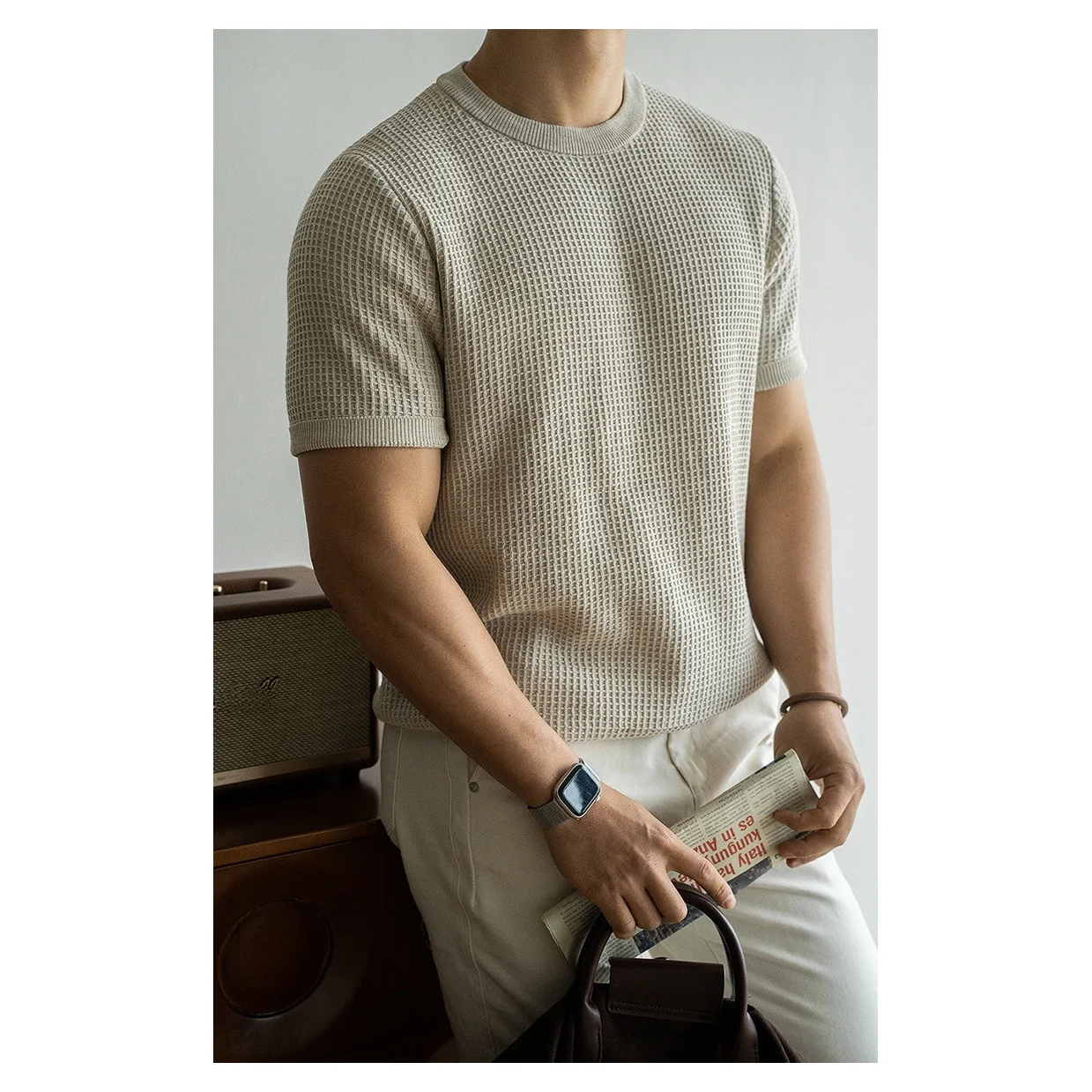 American Retro Men's round Neck Short Sleeve T-shirt Casual Workwear Spring Summer New Style Comfortable Breathable Cotton
American Retro Men's round Neck Short Sleeve T-shirt Casual Workwear Spring Summer New Style Comfortable Breathable Cotton